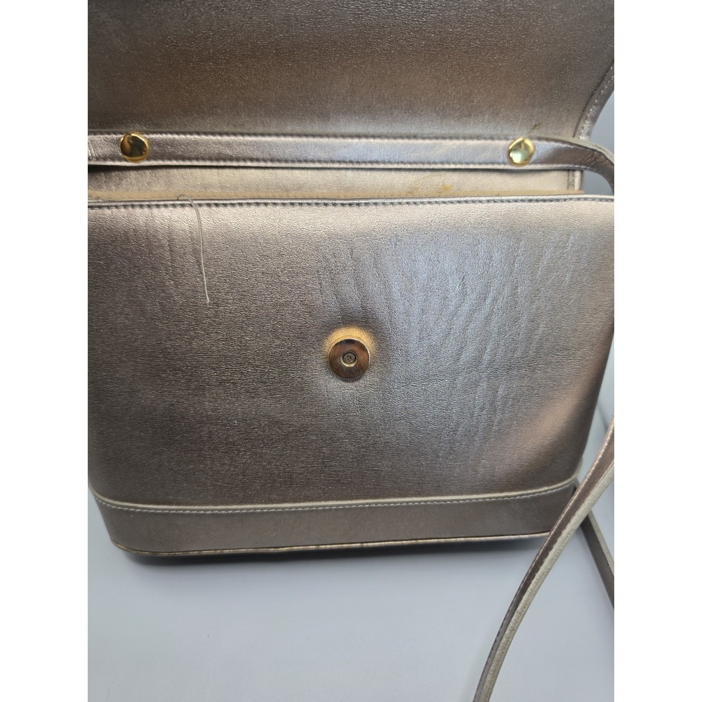 Vintage Gold Coast Collection Metallic Woven Crossbody Shoulder Bag Bronze - Picture 10 of 13